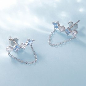 Pandora Style Exquisite Stone Studs Earrings - SCE1585