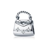 Pandora Style Silver Charm, Elegant Shopping Bag - SCC607