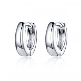 Silver Simple Dream Hoop Earrings - PANDORA Style - SCE552