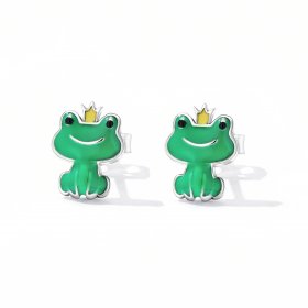 PANDORA Style Funny Little Frog Stud Earrings - SCE1380