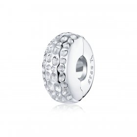 Pandora Style Silver Charm, Texture - SCC1490