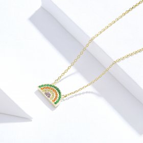 Silver Rainbow Necklace - PANDORA Style - SCN378