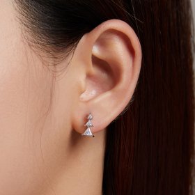 PANDORA Style Delicate Christmas Tree Stud Earrings - SCE1268-A