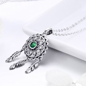 Silver Dreamcatcher Necklace - PANDORA Style - SCN263