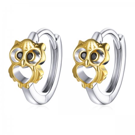 PANDORA Style Creative Owl Hoop Earrings - BSE505