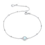 Pandora Style Silver Bracelet Gorgeous, Opal - BSB054