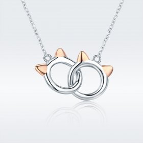 Silver Pet Cat Necklace - PANDORA Style - SCN252