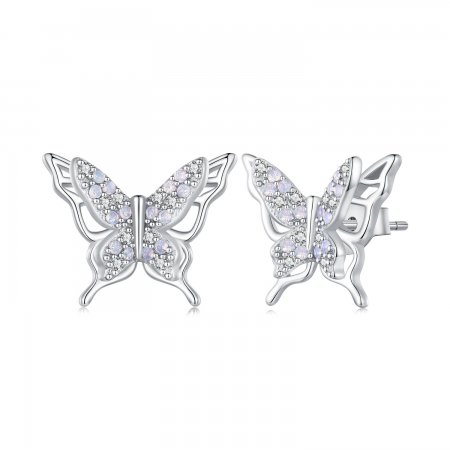Pandora Style Butterfly Studs Earrings - BSE910