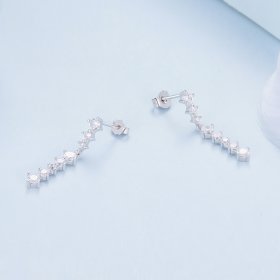 Pandora Style Tassel Studs Earrings - BSE870