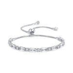 Pandora Style Sliding Bracelet adorned with Sparkling Zircon - YIB062