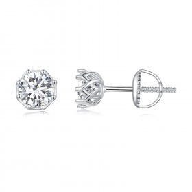 Pandora Style Exquisite Moissanite Studs Earrings - MSE016-S