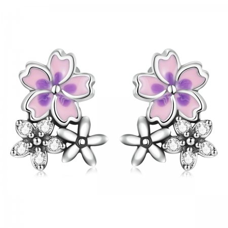 PANDORA Style Delicate Flowers Stud Earrings - SCE1390