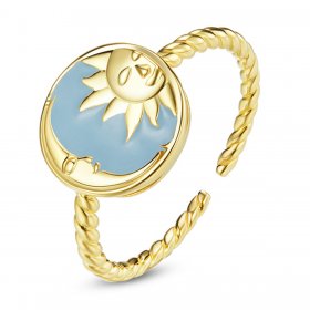 PANDORA Style Sun and Moon Shine Together Open Ring - SCR732