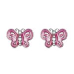 PANDORA Style Pink Butterfly Stud Earrings - SCE1344