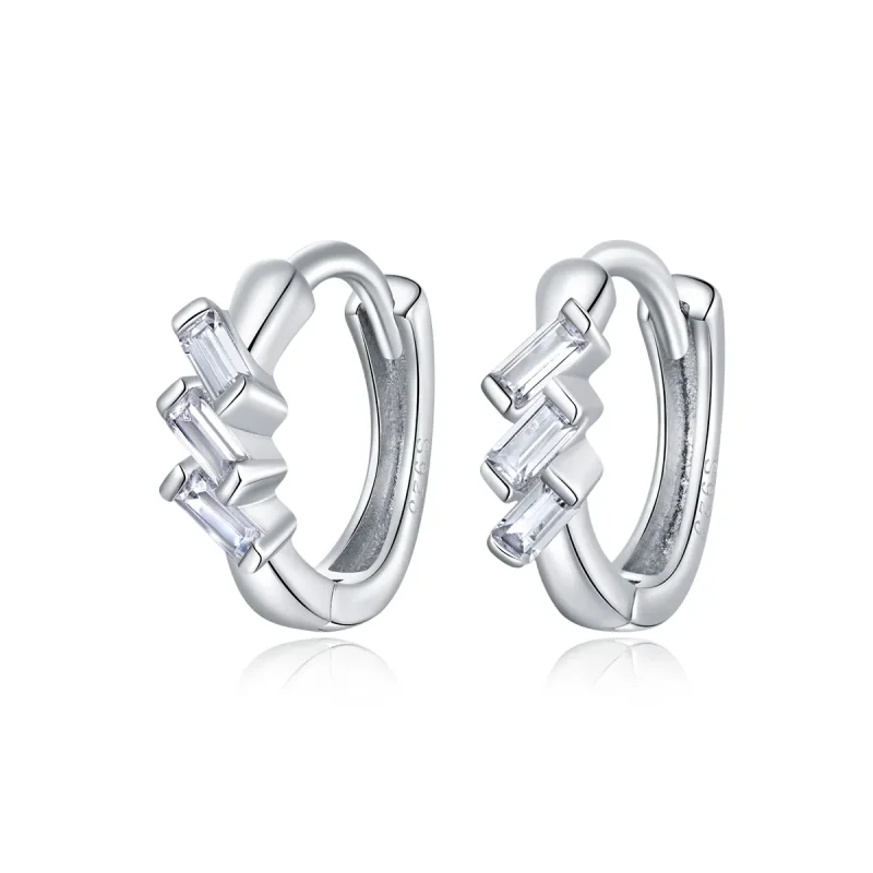 (image for) PANDORA Style Box Hoop Earrings - SCE1037 - Product Image