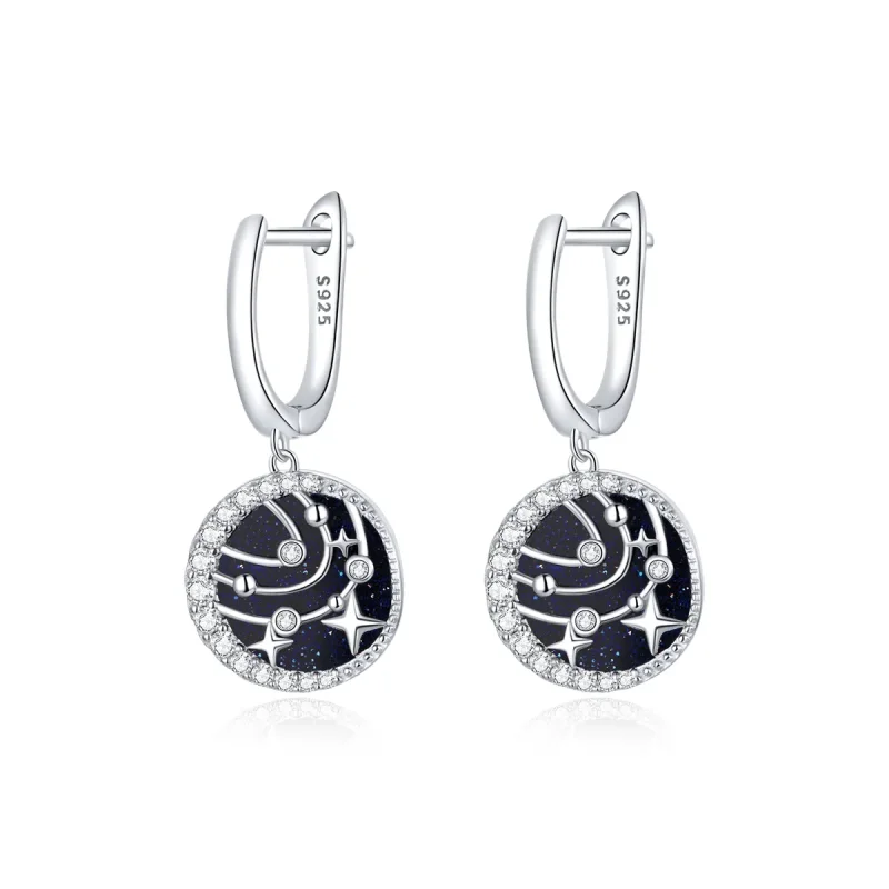 (image for) PANDORA Style Brilliant Galaxy Hoop Earrings - BSE423 - Product Image