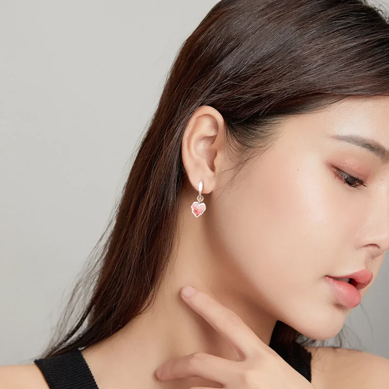 (image for) PANDORA Style Close Lover Hoop Earrings - BSE484 - View 9