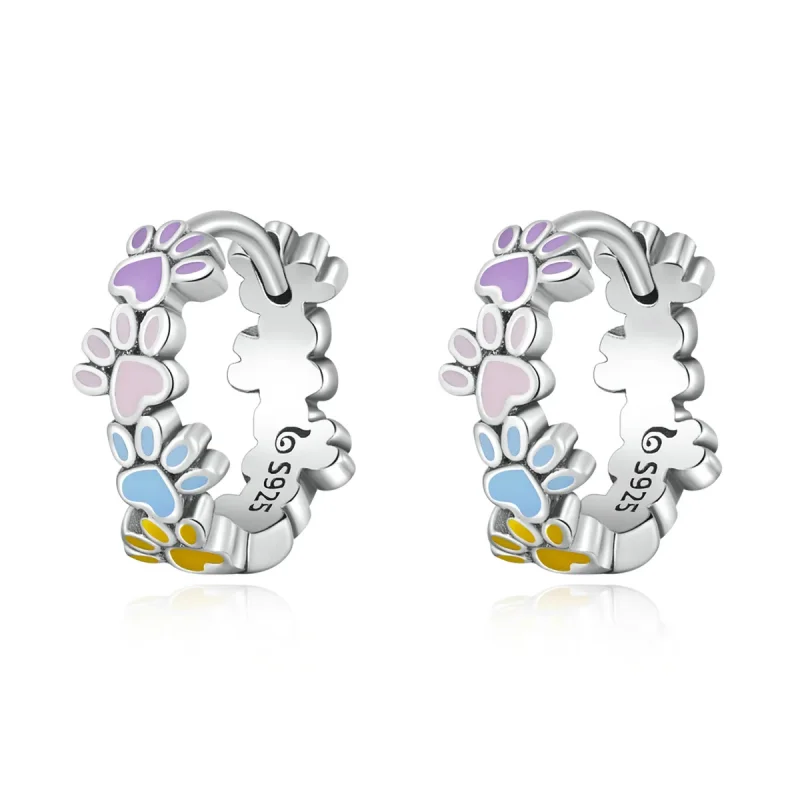 (image for) PANDORA Style Colorful Claws Hoop Earrings - BSE580 - Product Image