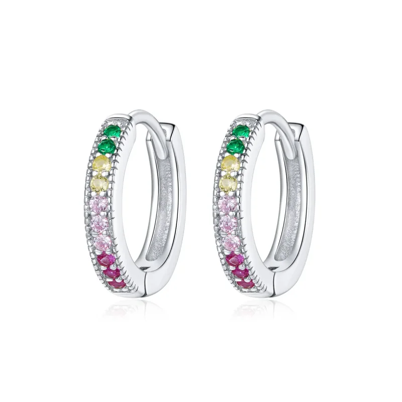 (image for) PANDORA Style Colorful Hoop Earrings - BSE459 - Product Image
