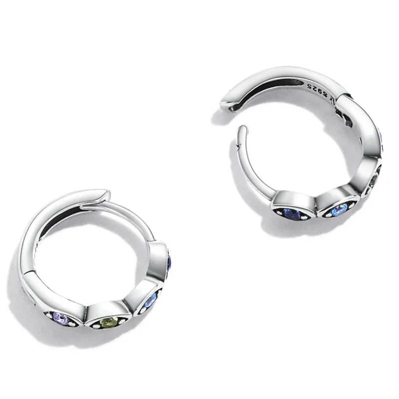 (image for) PANDORA Style Devil Eye Hoop Earrings - SCE1358 - View 4