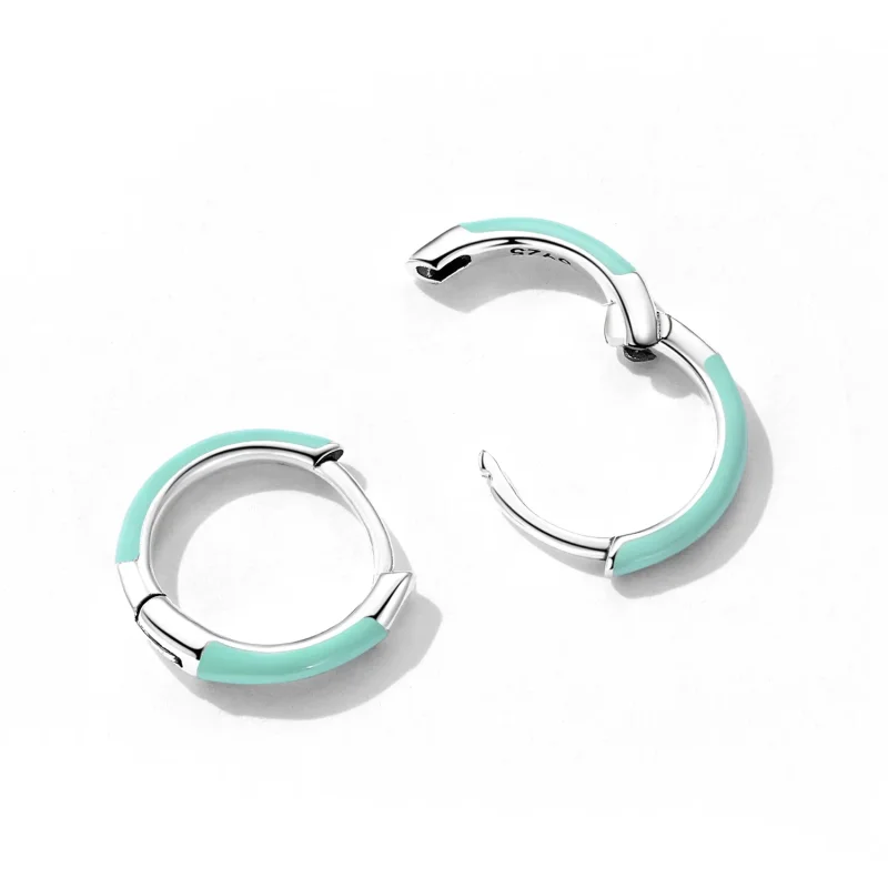 (image for) PANDORA Style Double Circle Hoop Earrings - SCE1454 - View 4