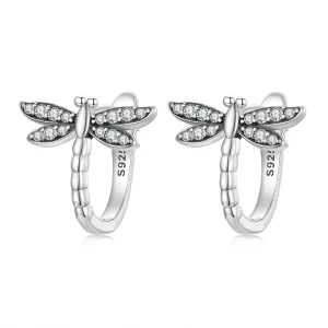 (image for) PANDORA Style Dragonfly Hoop Earrings - SCE1511