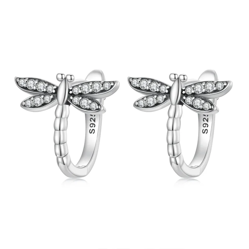 (image for) PANDORA Style Dragonfly Hoop Earrings - SCE1511 - Product Image
