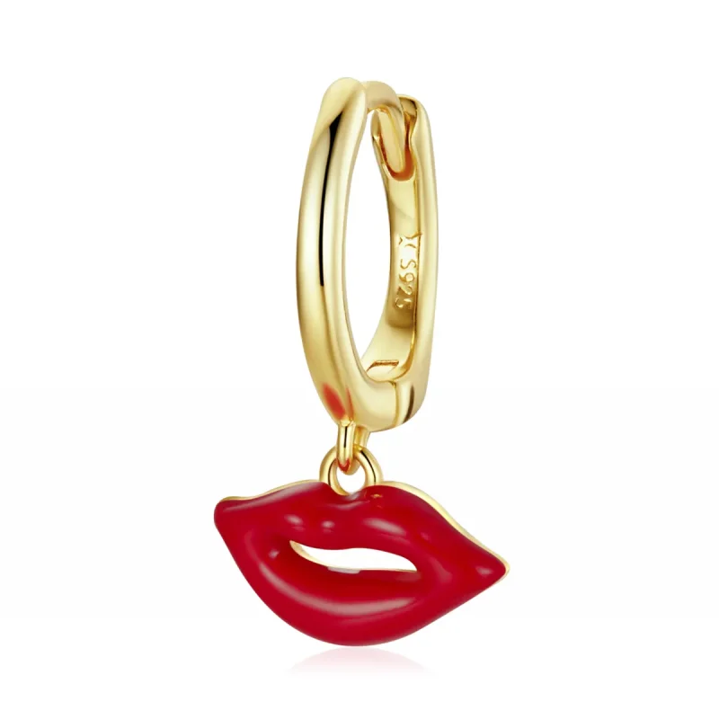 (image for) PANDORA Style Flaming Lips Hoop Earrings - SCE1233 - Product Image