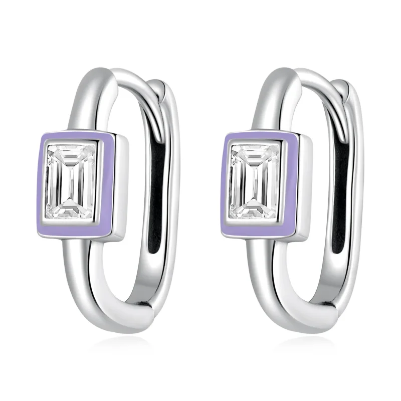 (image for) PANDORA Style Fun Cubic Zirconia Hoop Earrings - SCE1402 - Product Image