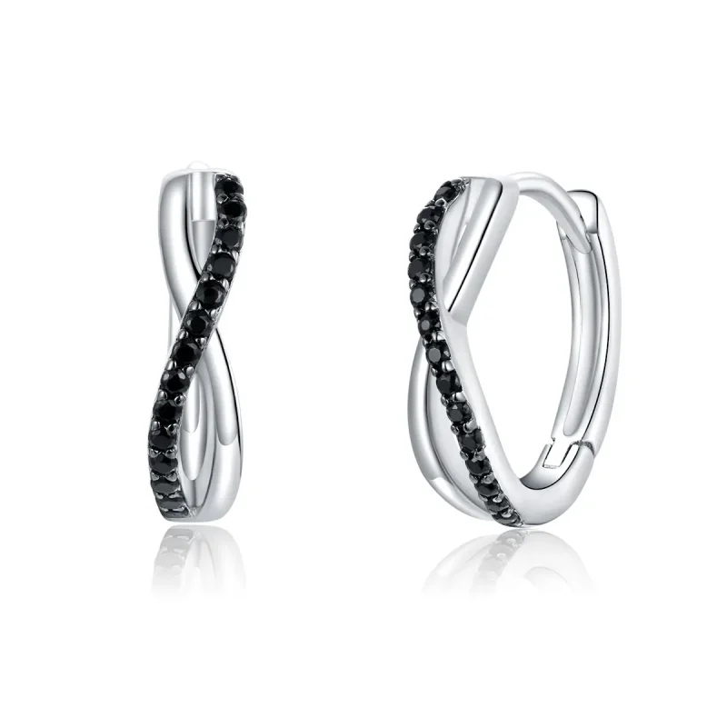 (image for) PANDORA Style Infinity Symbol Hoop Earrings - BSE399 - Product Image