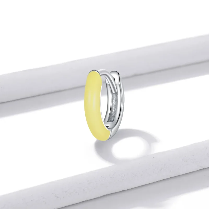 (image for) PANDORA Style Little Yellow Hoop Earrings - BSE488-YE - View 2