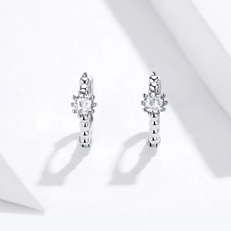 (image for) PANDORA Style Love Hoop Earrings - BSE194 - View 3