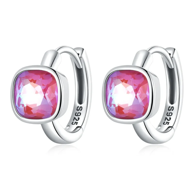 (image for) PANDORA Style Mocha Fluorescent Hoop Earrings - SCE1412 - Product Image