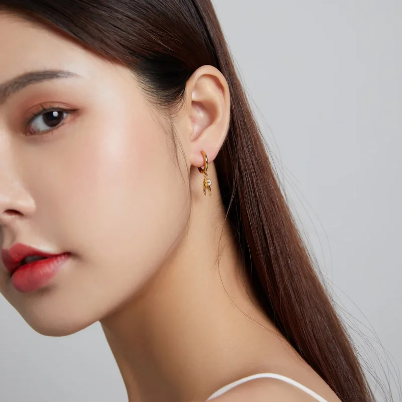 (image for) PANDORA Style Mysterious Spain - Starburst Hoop Earrings - SCE1145 - View 6