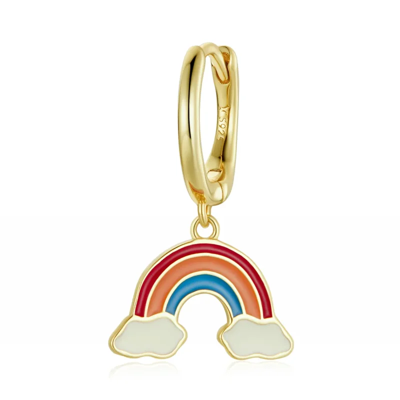(image for) PANDORA Style Pop Rainbow Hoop Earrings - SCE1238 - Product Image