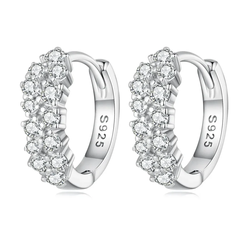 (image for) PANDORA Style Refined Zircon Hoop Earrings - BSE730 - Product Image