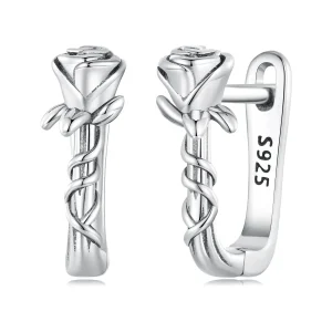 (image for) PANDORA Style Roses Hoop Earrings - BSE716