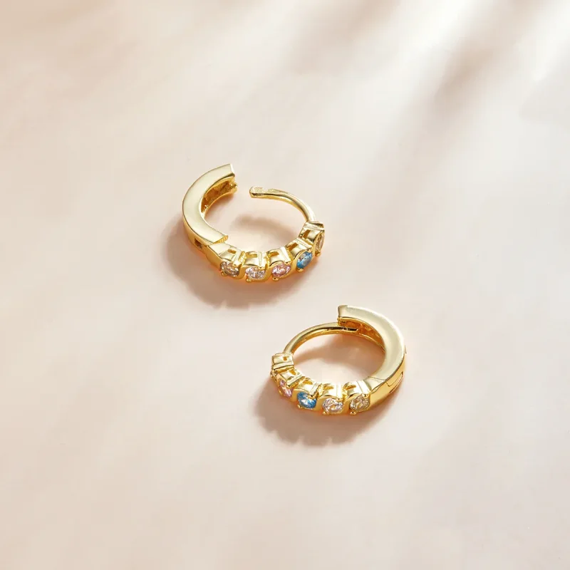 (image for) PANDORA Style Shine Hoop Earrings - SCE1166-B - View 3