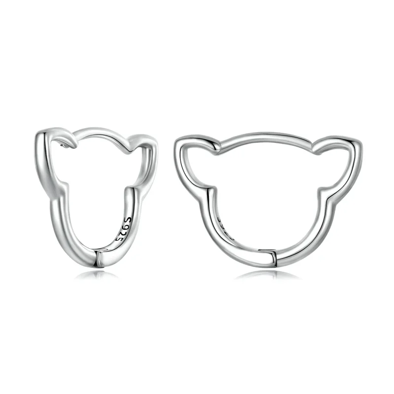 (image for) PANDORA Style Simple Cat Hoop Earrings - SCE1440 - Product Image