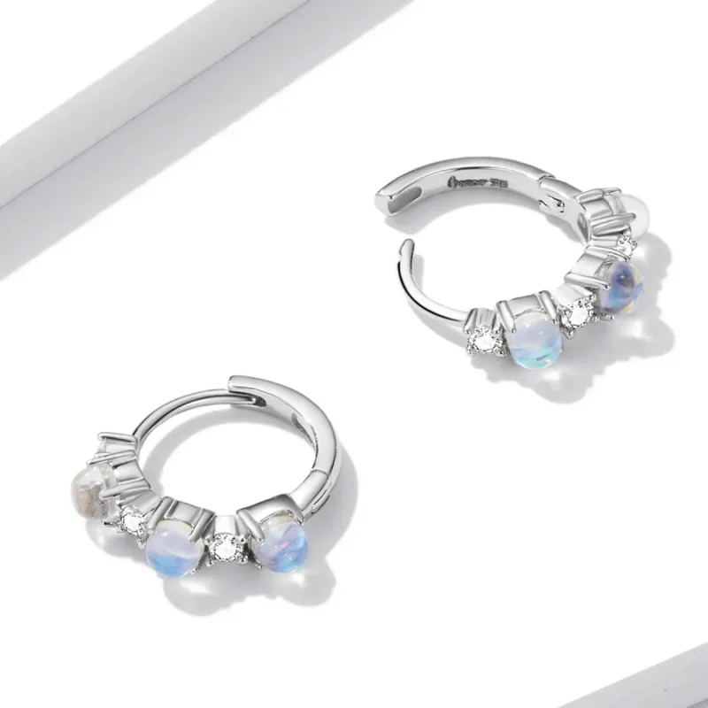 (image for) PANDORA Style Simple Hoop Earrings - BSE532 - View 4