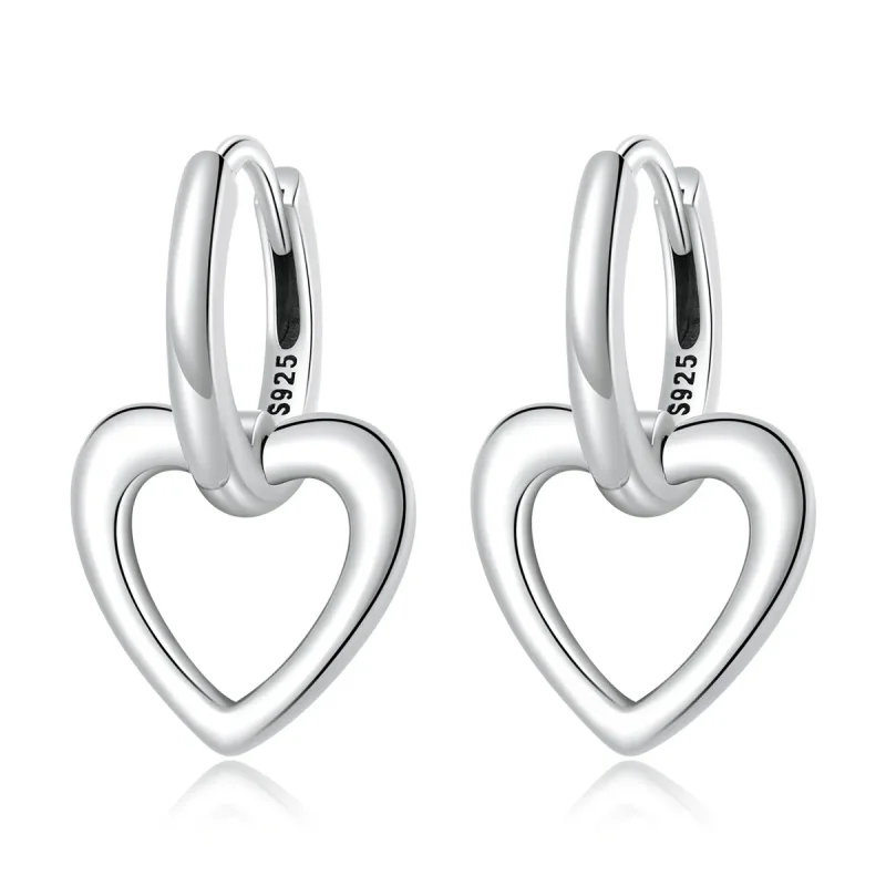 (image for) PANDORA Style Simple Love Hoop Earrings - SCE1394 - Product Image
