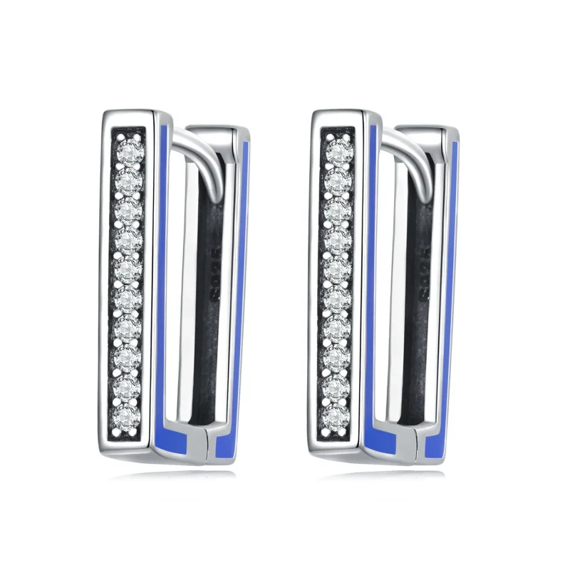 (image for) PANDORA Style Simple Square Hoop Earrings - SCE1504 - Product Image