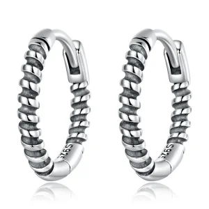(image for) PANDORA Style Simple Thread Hoop Earrings - SCE1423