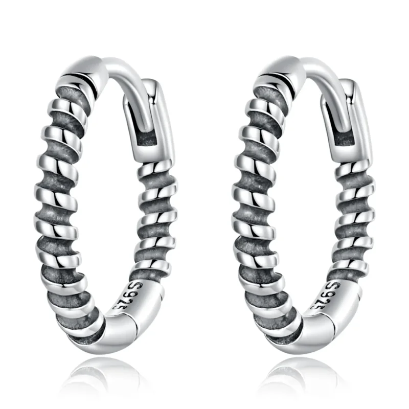 (image for) PANDORA Style Simple Thread Hoop Earrings - SCE1423 - Product Image