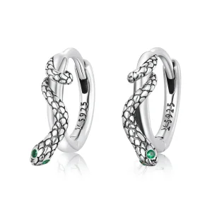 (image for) PANDORA Style Spirit Snake Hoop Earrings - SCE1357