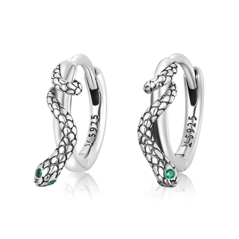 (image for) PANDORA Style Spirit Snake Hoop Earrings - SCE1357 - Product Image
