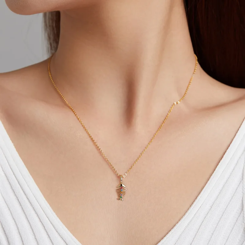 (image for) PANDORA Me Style Pop Art - Fishbone Charm - SCP054 - View 3