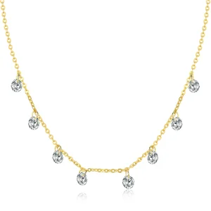 (image for) Gold-Plated Recollect Chain Necklace - PANDORA Style - SCN299-B