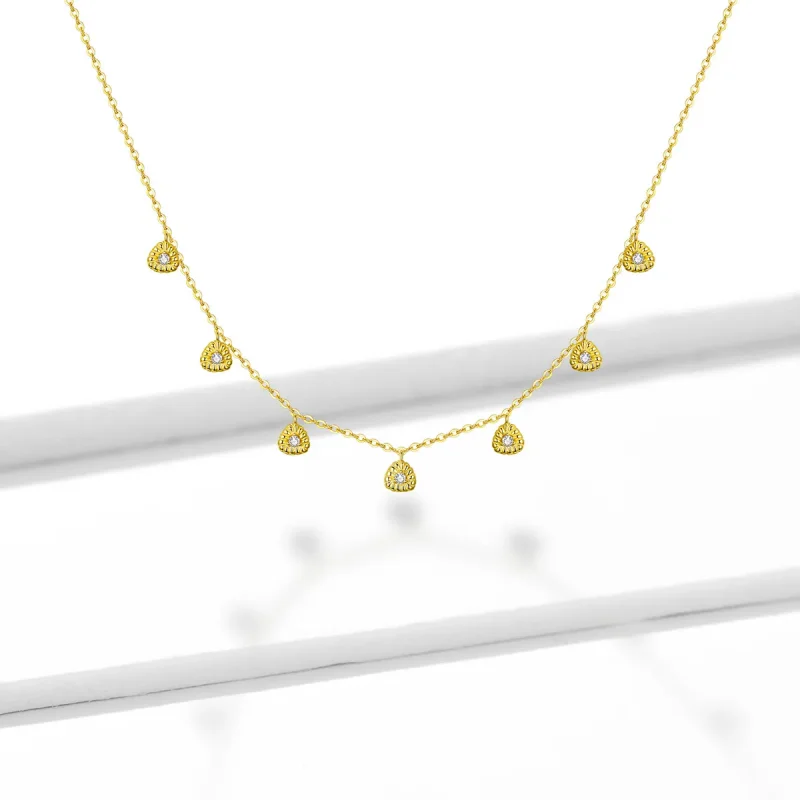 (image for) PANDORA Style Braided Geometry Necklace - BSN136 - View 5