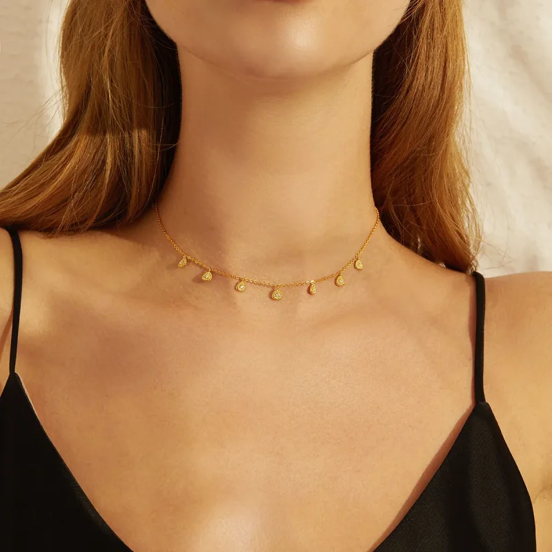 (image for) PANDORA Style Braided Geometry Necklace - BSN136 - View 7